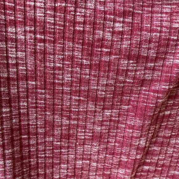 BOBEAU for NORDSTROM Women's Maroon Space Dye Sleeveless Ribbed Knit Shell sz XL - Picture 7 of 13